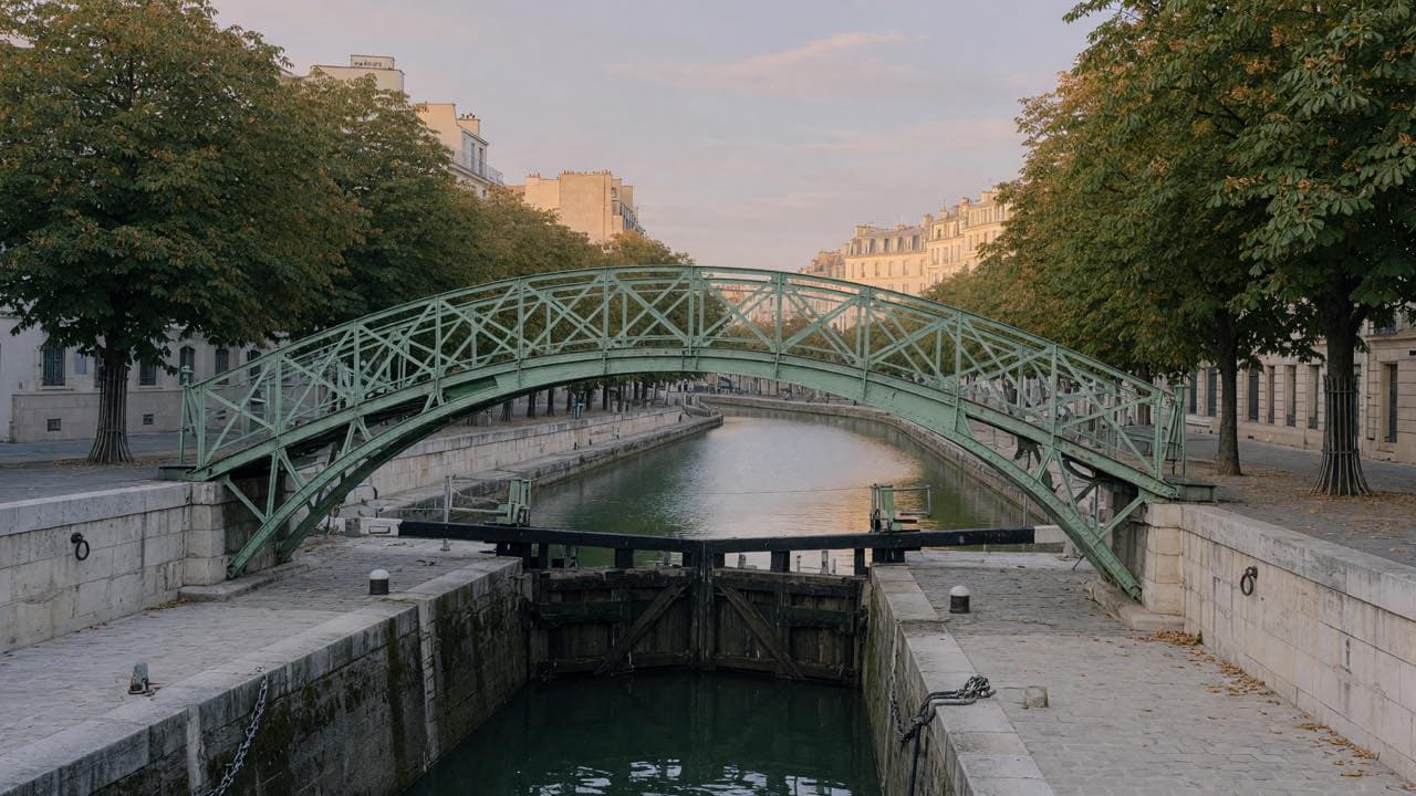 le canal Saint-Martin, emblème du secteur Paris 10e