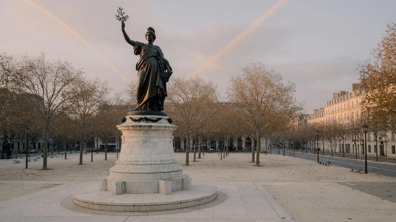 la place de la République, emblème du secteur Paris 11e